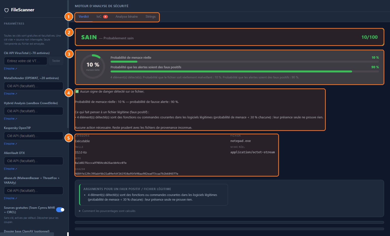 FileScanner : Le verdict