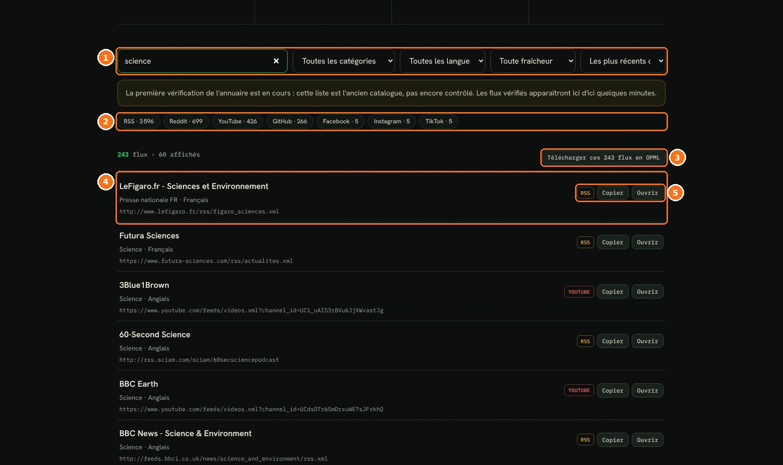 RSSDI-Web : L'annuaire de flux vérifiés
