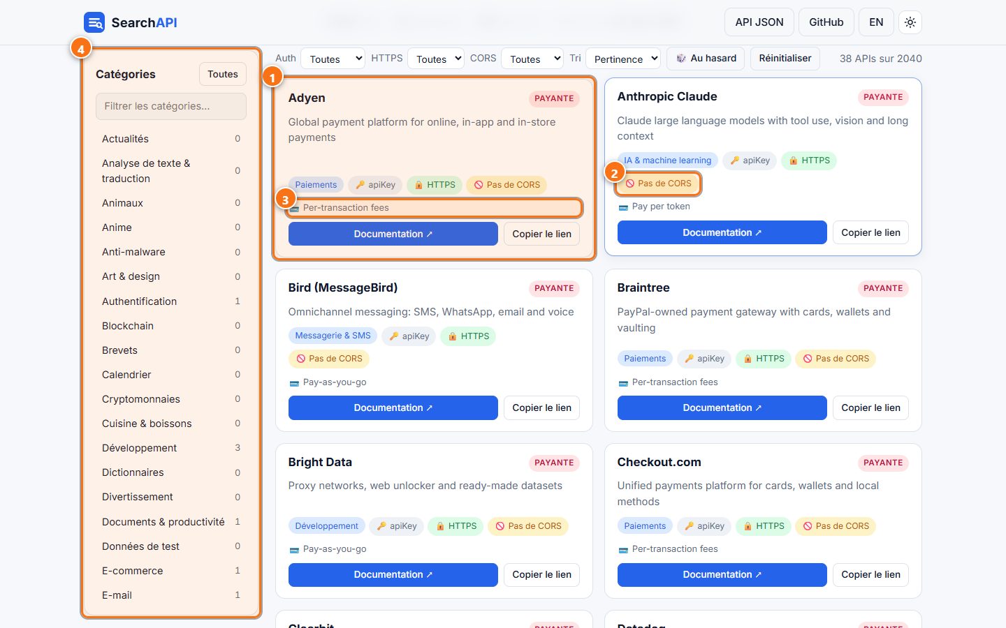SearchAPI : Les API payantes