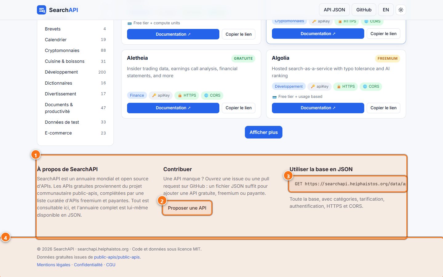 SearchAPI : Réutiliser la base
