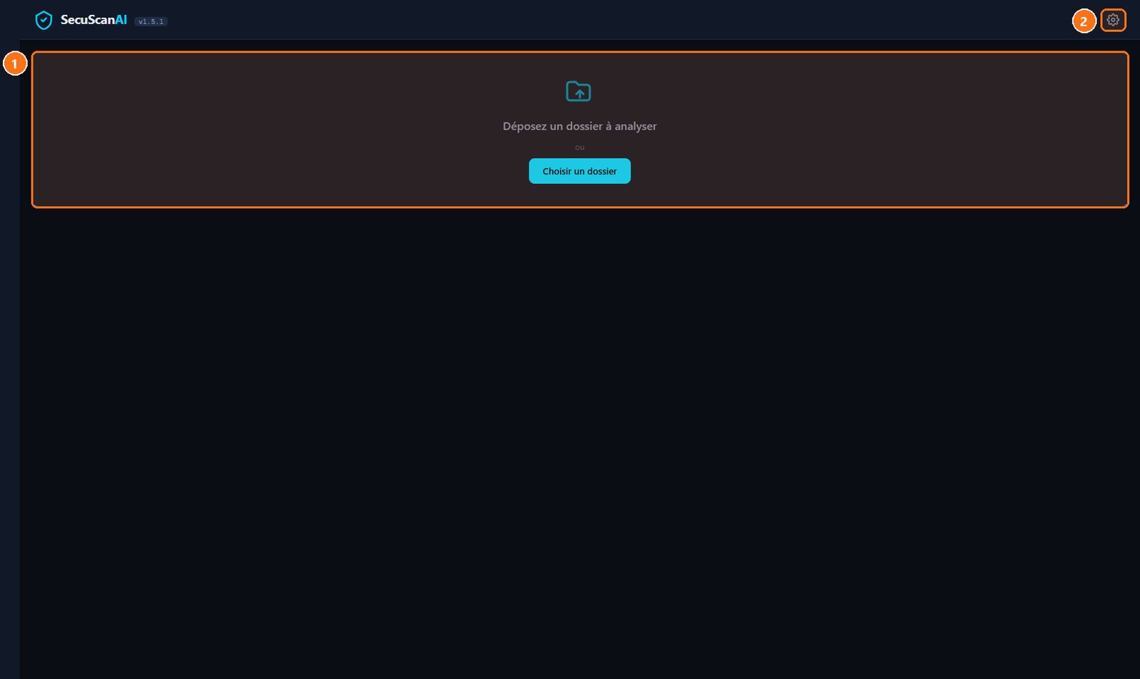SecuScan AI : Choisir le dossier à analyser
